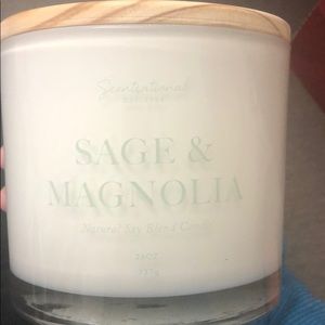 Scentsationals sage and magnolia candle
